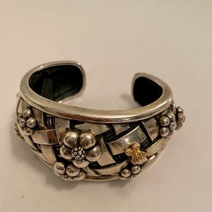 SAINT by Sarah Jane 18k Butterfly Cuff Bracelet in Sterling Silver